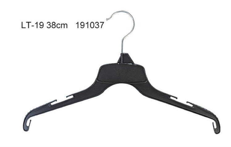 Lt-19 plastic hanger with iron hook 38 cm garment accessories hanger thumbnail