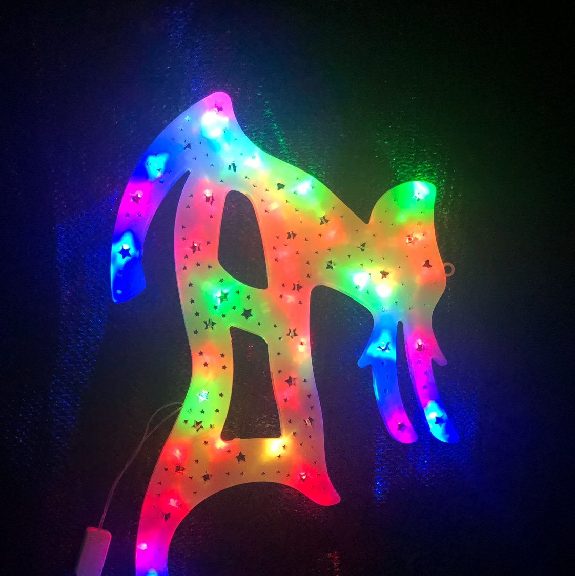 All-people plastic lighting, colored lights, led deer festival decoration pendants