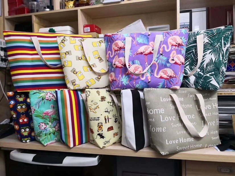 帆布休闲手提包印花包女士手提包