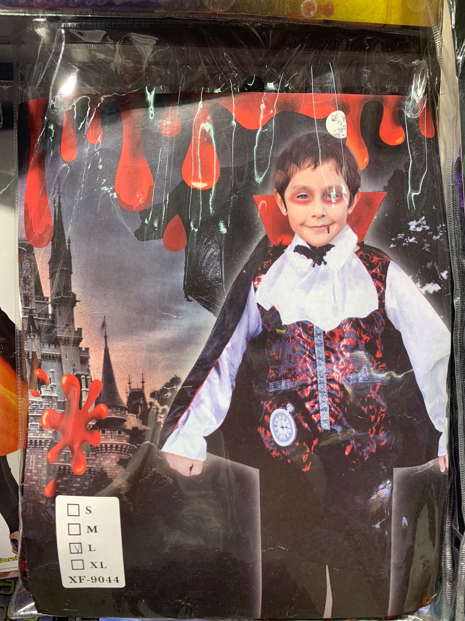Children's Halloween male vampire suit