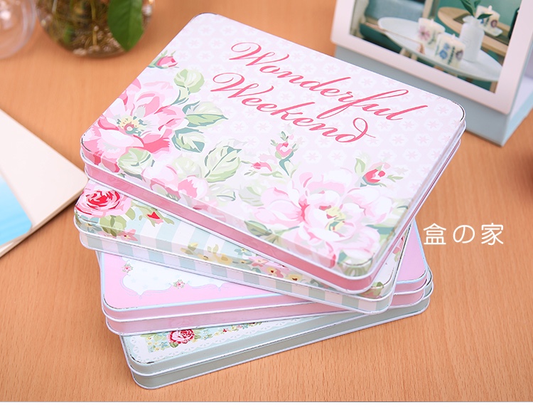 Clamshell tin tin box cookie box postcard box candy box wedding candy box gift box