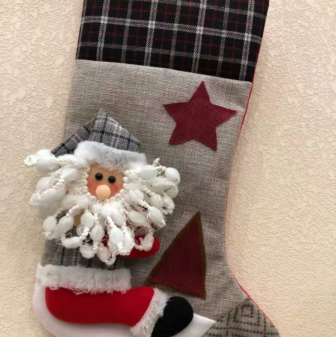 Boy-socks with socks with socks with socks with colorful cartoon Christmas decorations