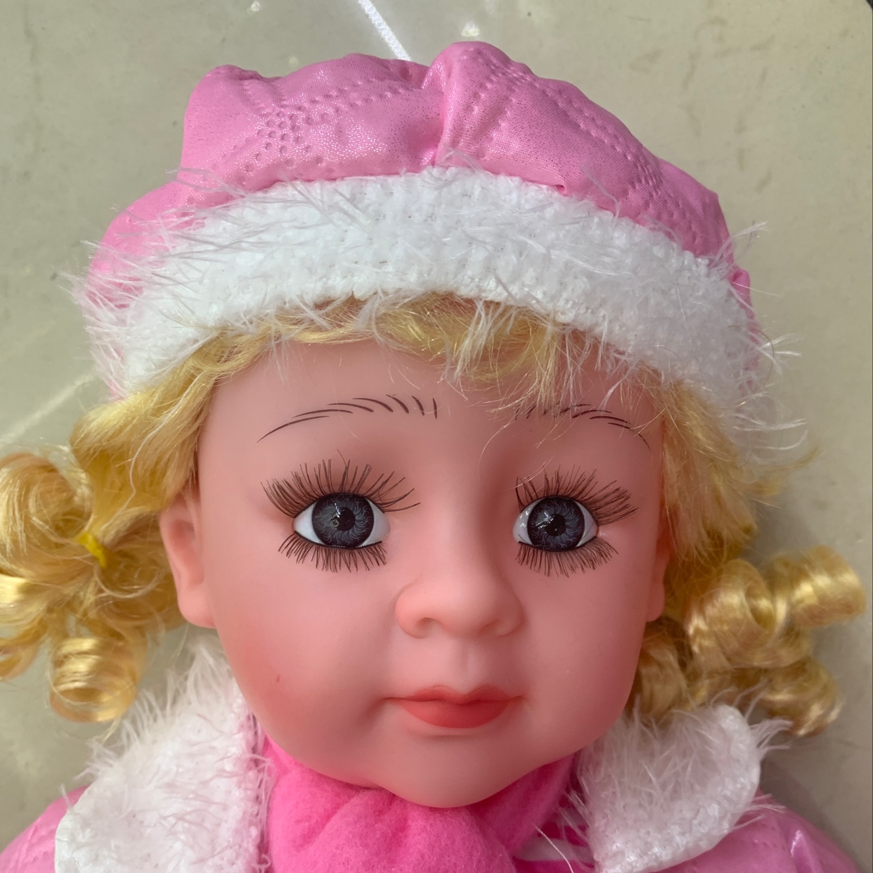 24寸仿真娃娃玩具婴花裙子粉色外套搪胶宝宝洋娃娃女孩童娃娃详情图3