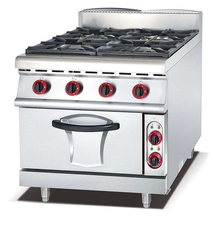 DF68075 four-head gas cooker with electric oven DF TRADING HOUSE