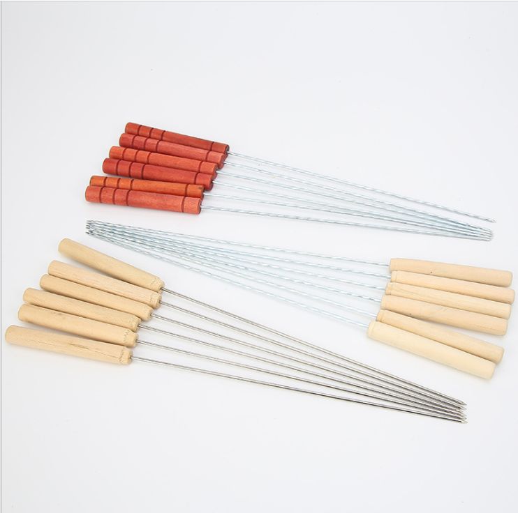 烧烤木柄麻花针 13PCS/卡产品图