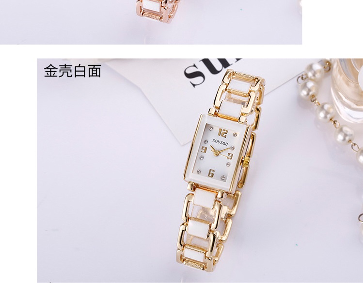2020新款时尚水钻外贸出口石英表锌合金女士手表韩版手链表批发详情图5