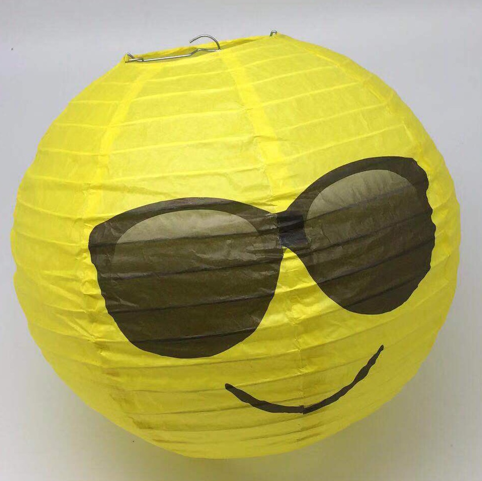 Smiling face lantern party decoration undefined