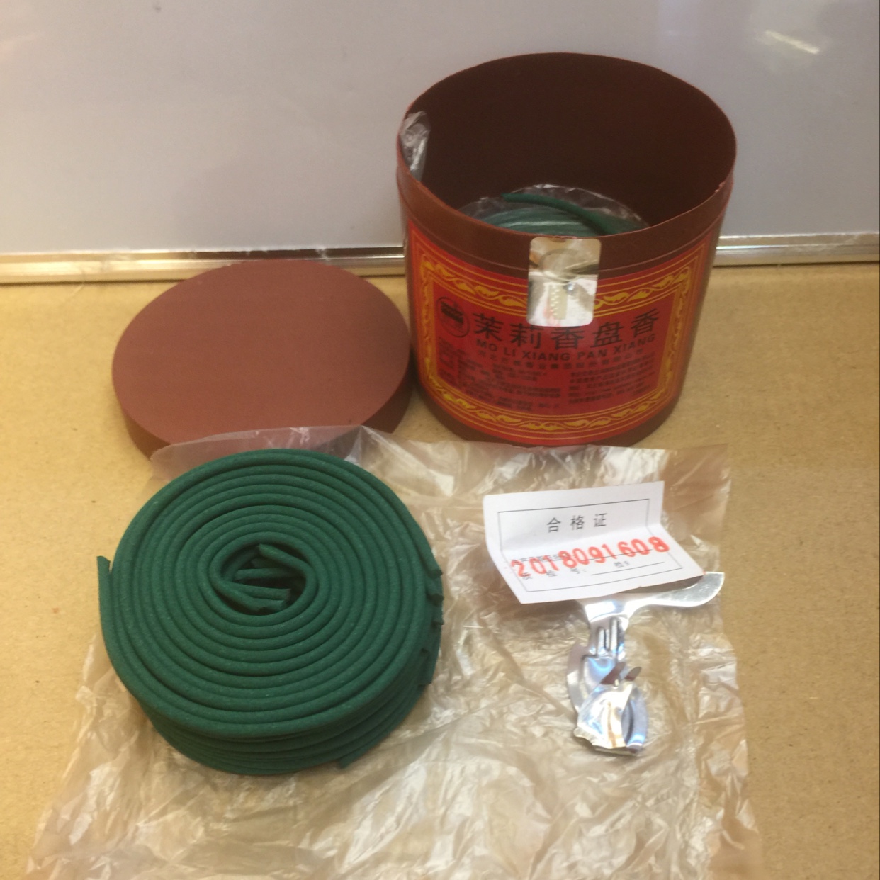 Small plastic jasmine coil incense details Picture