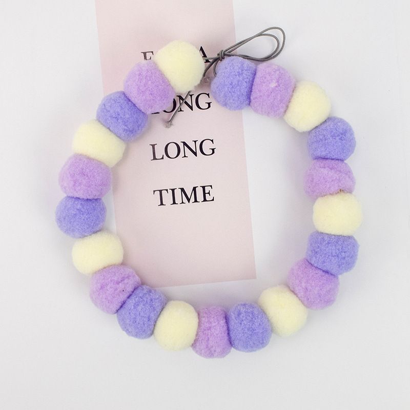 Direct sales from the manufacturer of pet cat collars. DIY cat pom-pom elastic collars, pom-pom pet collars, cat and dog collars Specification image