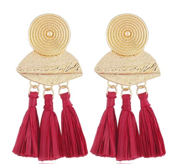 欧美夸张时尚百搭拉菲草