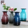 Nordic light luxury handcrafted open-bubble colored glass vases, home flower arrangements, living room model room ornaments, factory direct sales and wholesale details Picture