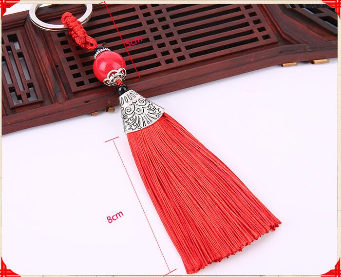 钥匙扣鱼嘴流苏 包包钥匙扣 鱼嘴帽穗子 耳环流苏批发详情图6