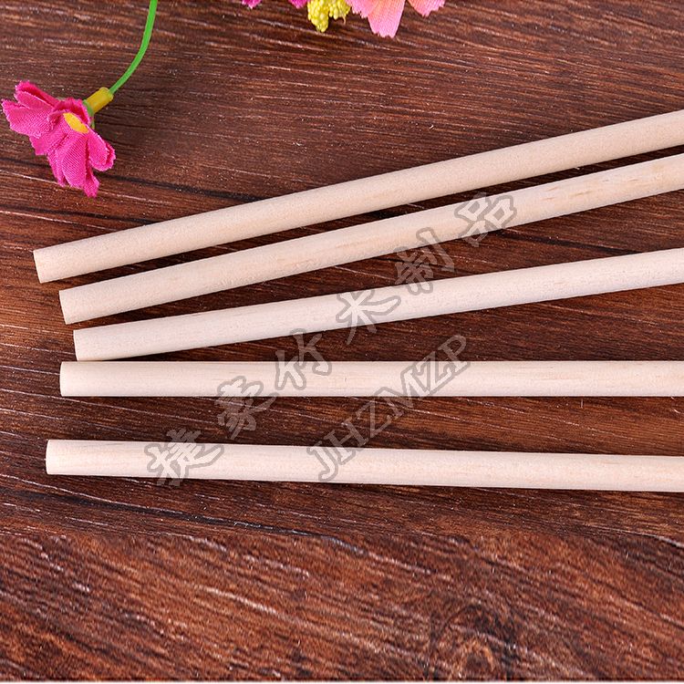 义乌好货 捷豪纯正木质圆木棒高级桦木圆木棒DIY手工配件细节图
