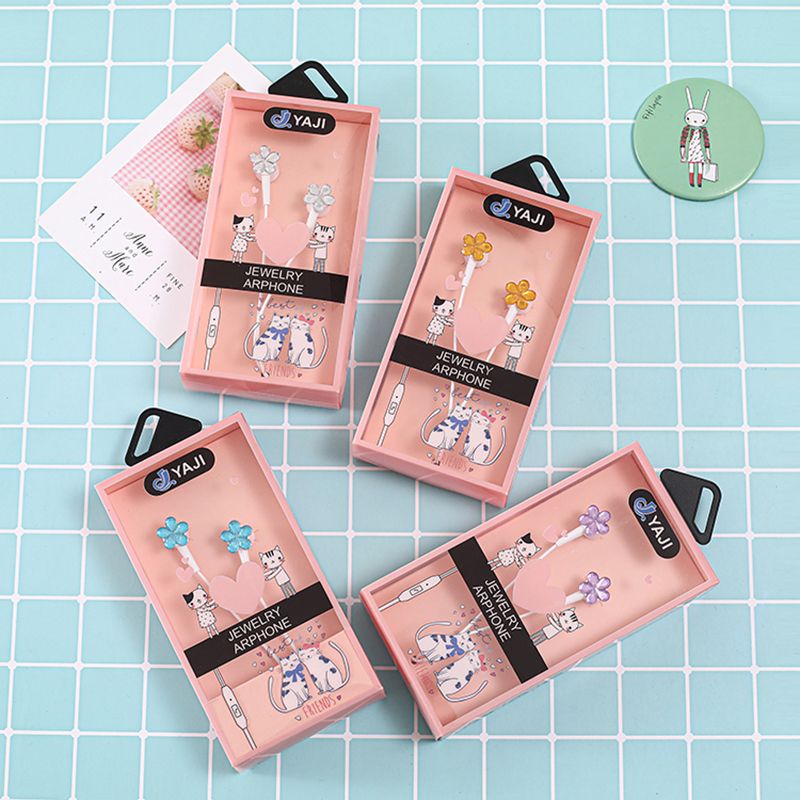 Ya Kirin YJ series DIY cute earplugs students cartoon Korean earphones thumbnail