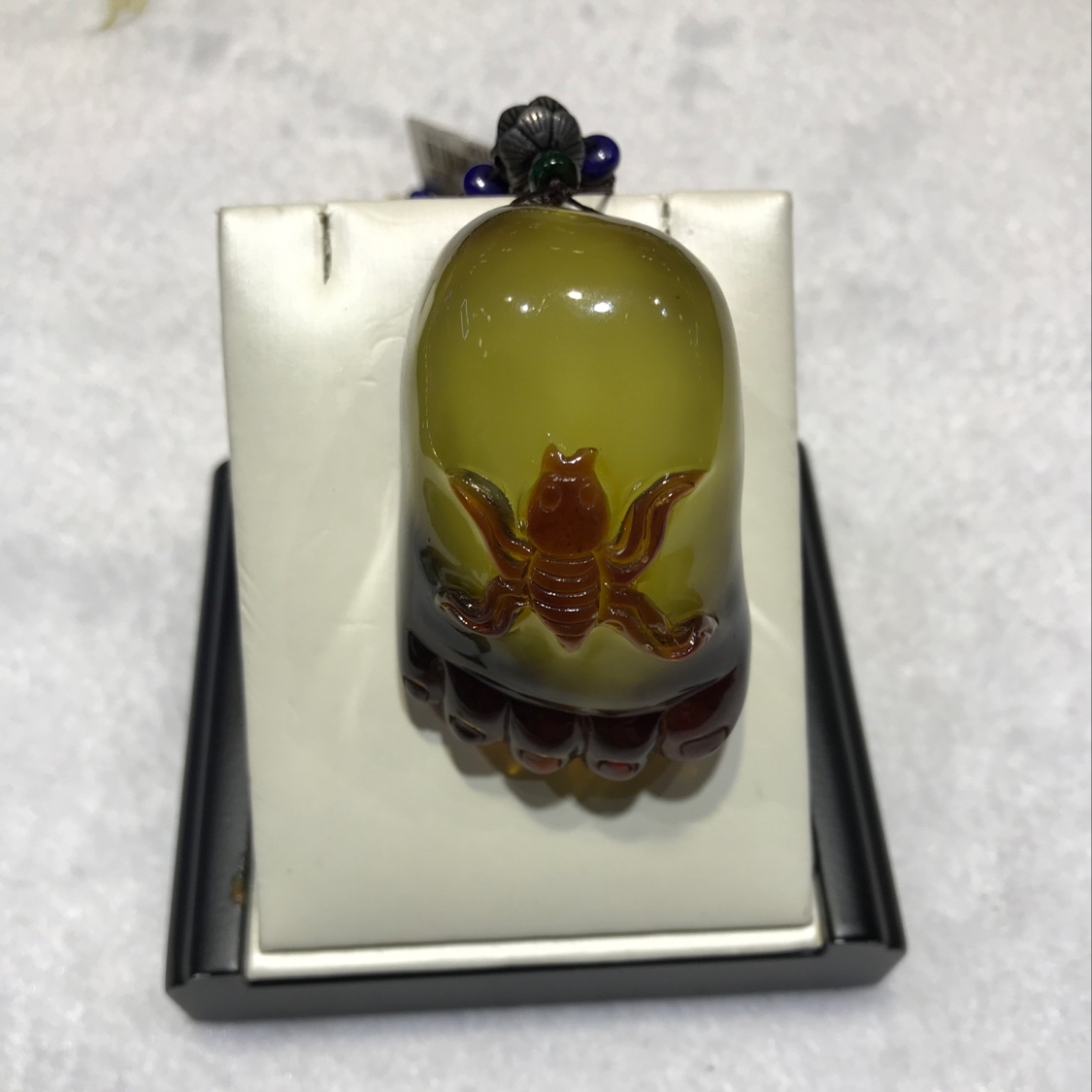 （天然居珠宝）知足常乐蜜蜡吊坠