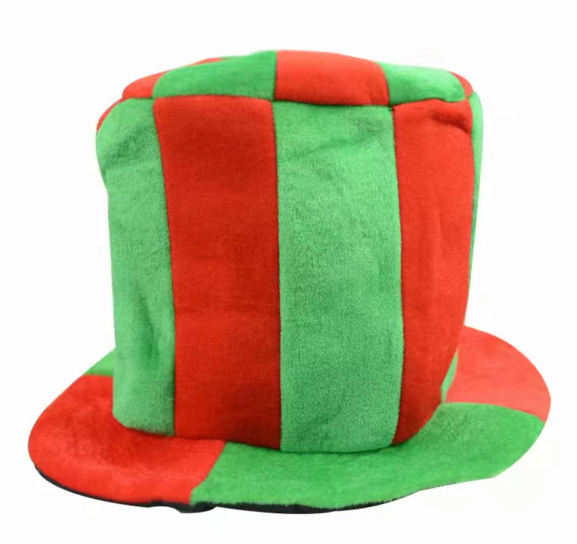Christmas fairy hat block fairy hat striped patchwork fairy Christmas hat details Picture