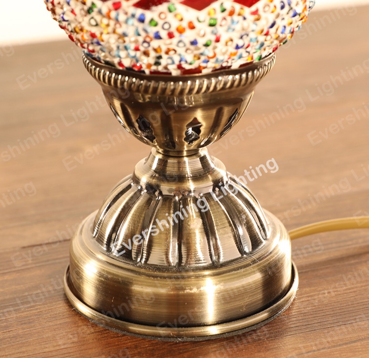 Turkish table lamp, Mosaic table lamp, decorative lamp, heart-shaped small table lamp Specification image