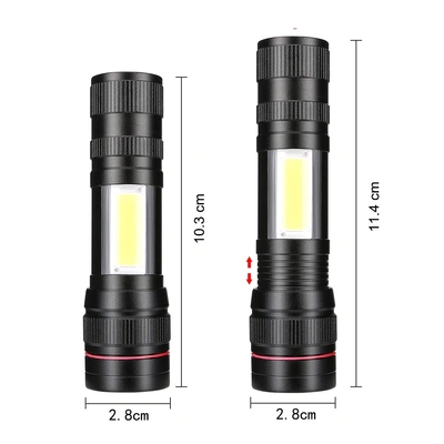 Mini Flashlight Outdoor Lighting Flashlight Usb Charging Focus Working Light