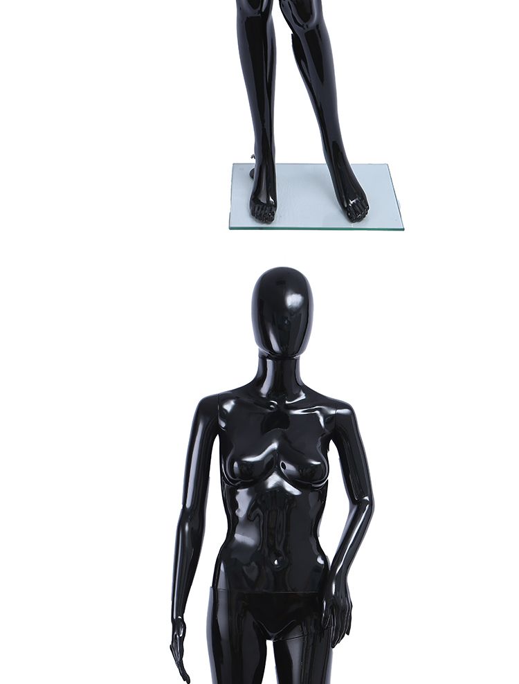 旭峰厂家直销塑料人体模特喷漆亮光黑性感女模详情图6