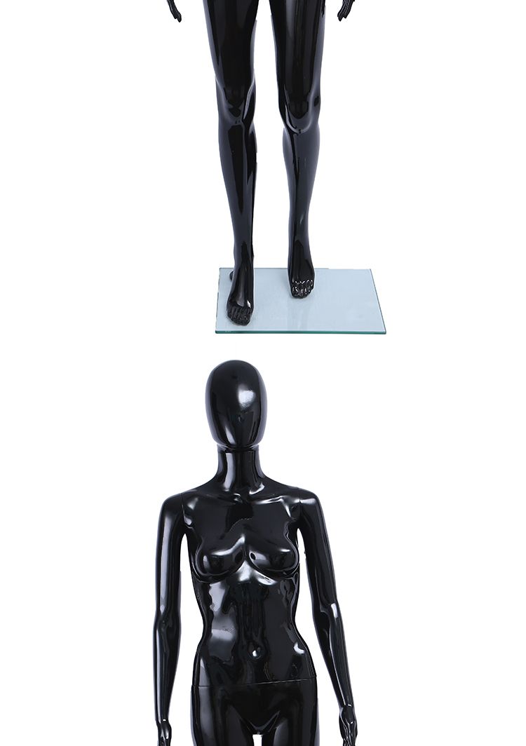 旭峰厂家直销塑料人体模特喷漆亮光黑性感女模详情图9