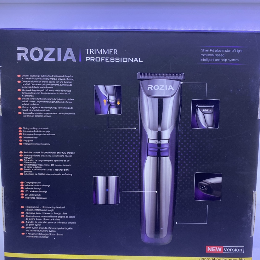ROZIA Professional Hair clipper HQ238 for bald heads Specification image