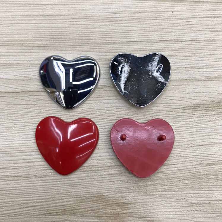 服装辅料大衣外套合金三档日子扣Ｄ字扣桃心图案配件详情图8