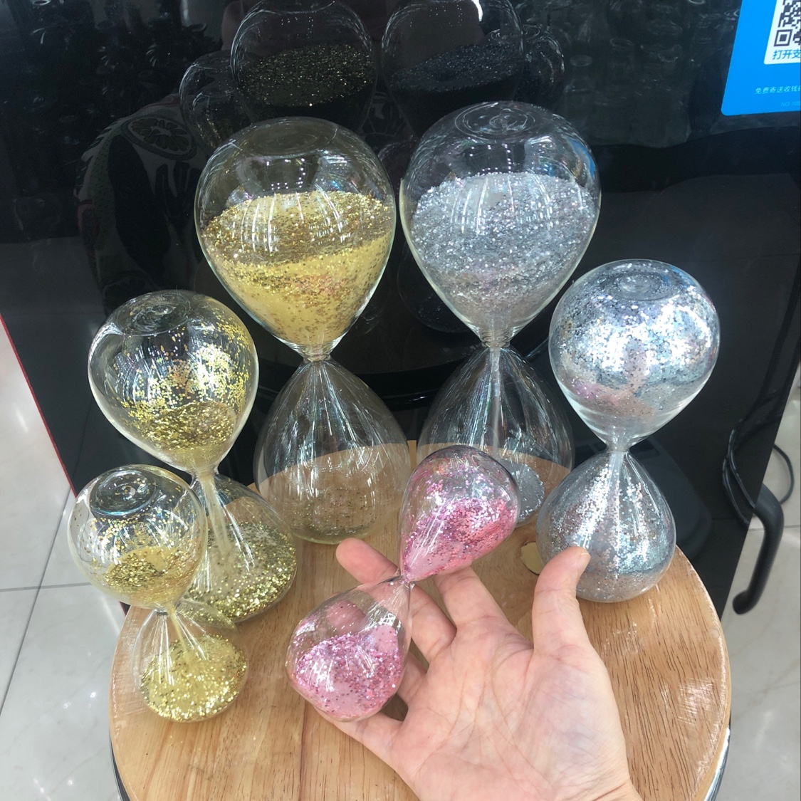 大号水滴亮片沙漏详情图7