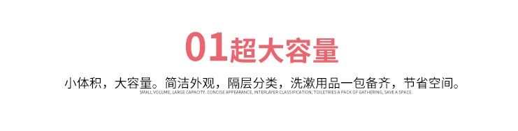 厂家直销洗漱包便携出差化妆包手提包户外旅行旅游收纳可来样定做详情图9