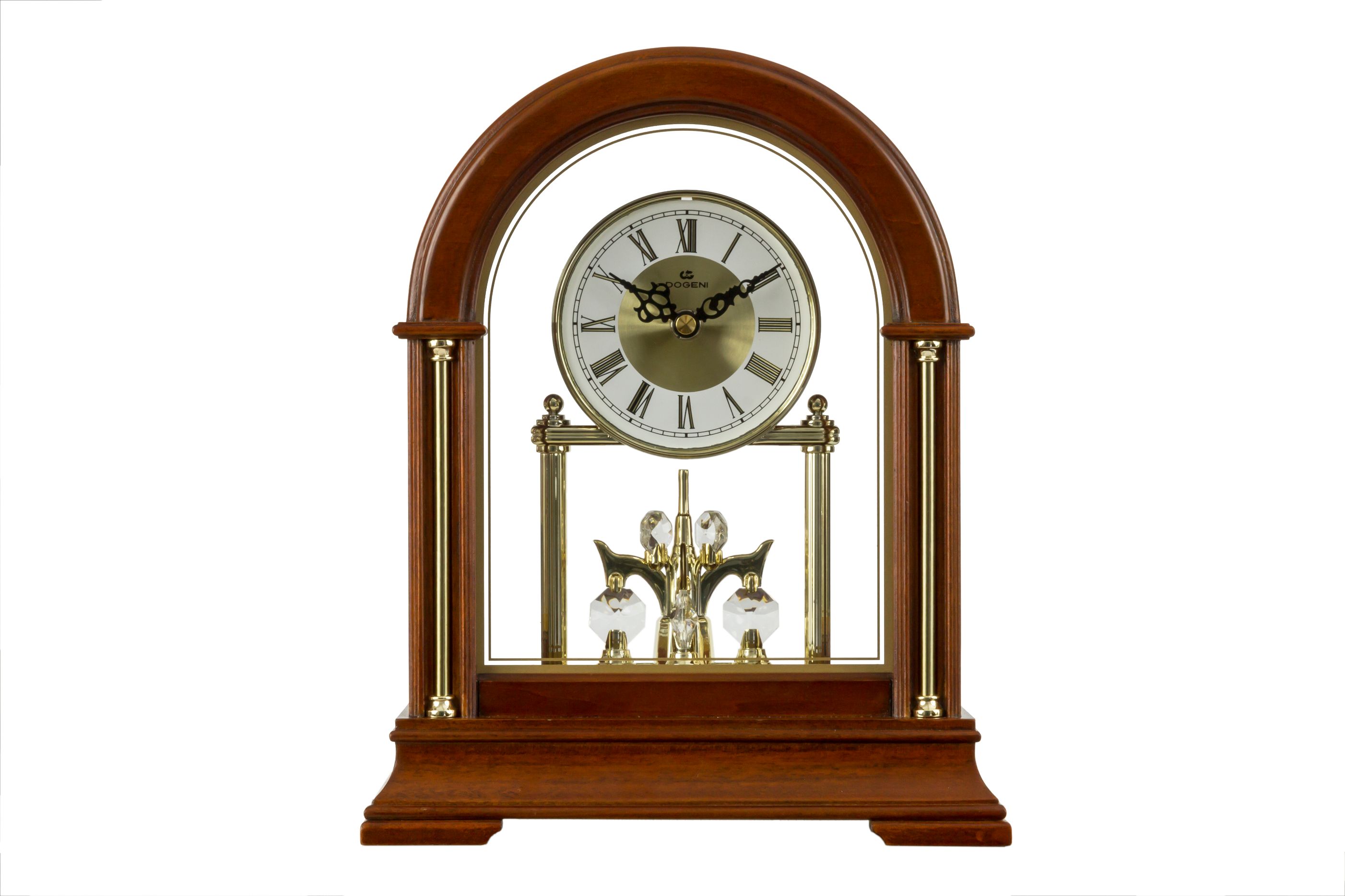 DOGENI/ German classical music clock, a retro silent timepiece for home living rooms and bedrooms Specification image