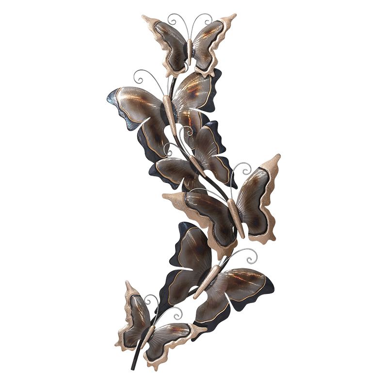 Modern wind wrought iron butterfly wall decoration thumbnail