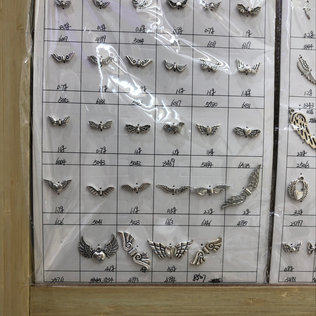 Zinc alloy wing accessories for earrings bracelet necklace thumbnail