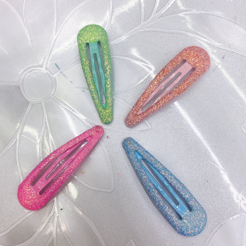5 Cm Spray Plastic Drop Oil Powder Drop Clip Manufacturers Direct Sales Network Red Pop Diy Yanjun Jewelry Accessories