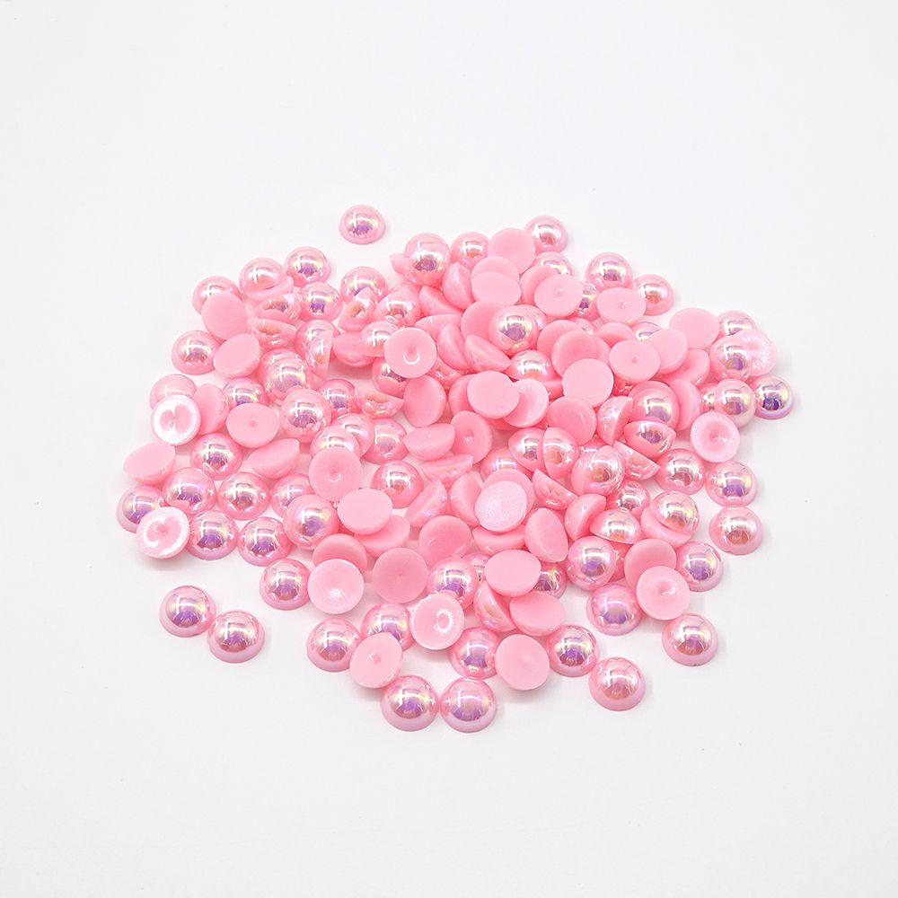 ABS 仿珍珠 8MM 半圆珍珠 AB彩详情图2