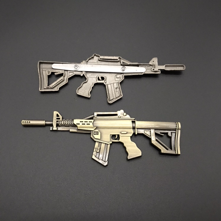 Pubg (PlayerUnknown's Battlegrounds) anime peripheral single-sided alloy weapon with feet, 12cm pen case accessory Specification image