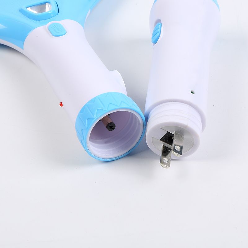 厂家直销GECKO品牌LTD-288新款带LED手电筒式可拆卸充电电蚊拍蓝色详情图4
