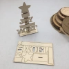 DIY Wooden Christmas ornaments Christmas ornaments Christmas tree JOY NOEL Application Scenario