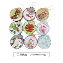 Christmas tinplate bell jar cookie jar Candy box jewelry storage box cookie jar