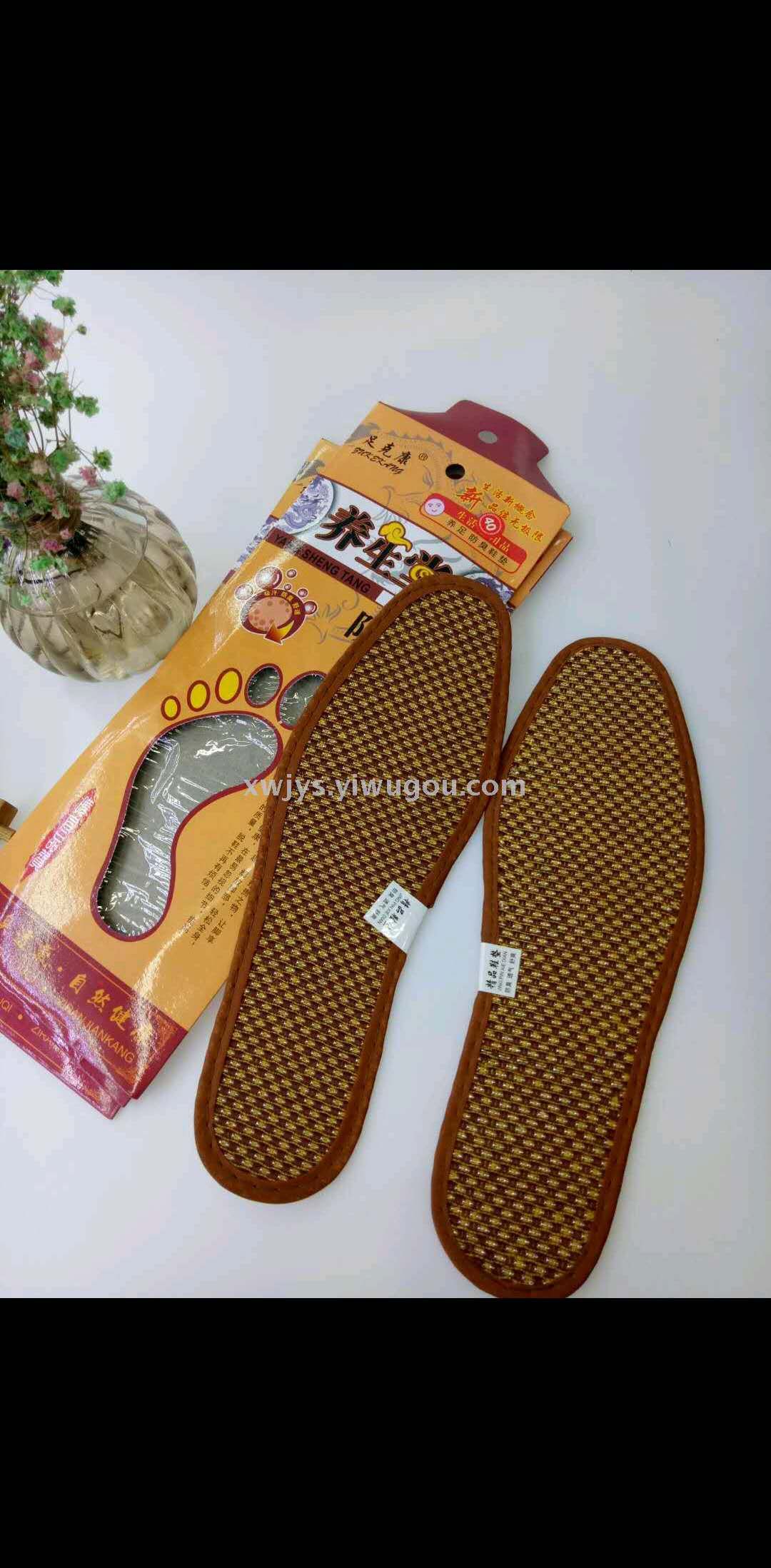 男女式亚麻防臭鞋垫春夏秋季运动养足防臭鞋垫透气防臭双足鞋垫产品图