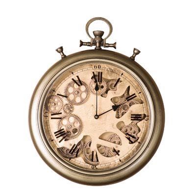 复古挂钟创意齿轮钟表装饰铁艺壁饰金属挂钟详情图1