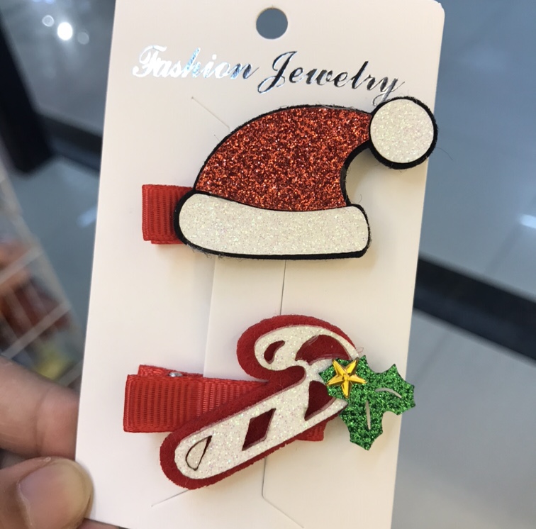 Christmas hair card two-piece children's hat walking stick thumbnail