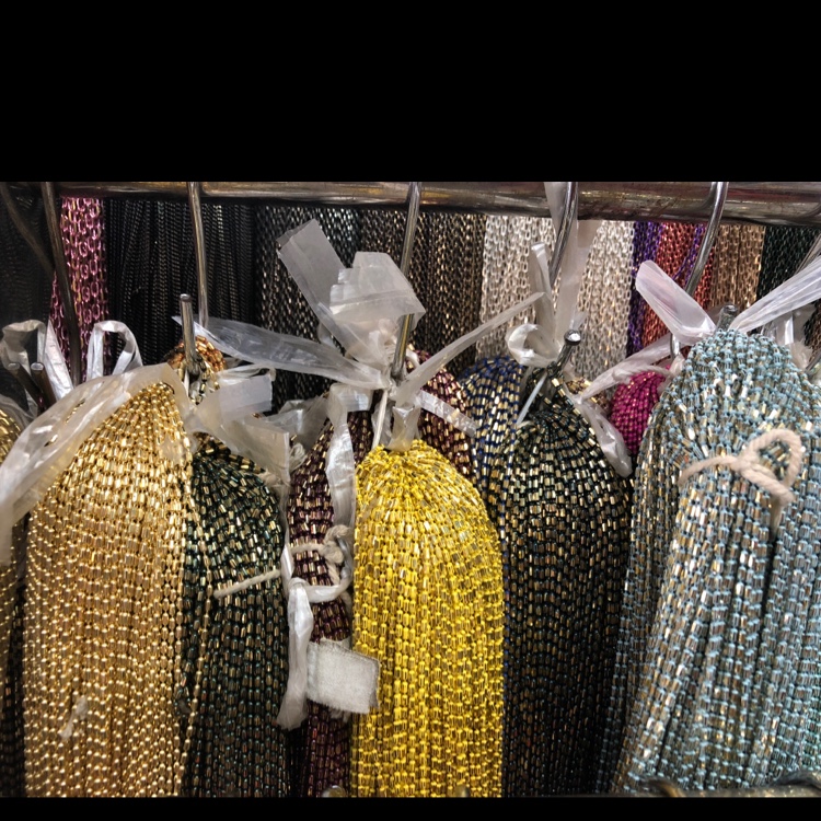 1.5Dc salchicha color DIY beading zapatos accesorios borlas cadena de color details Picture