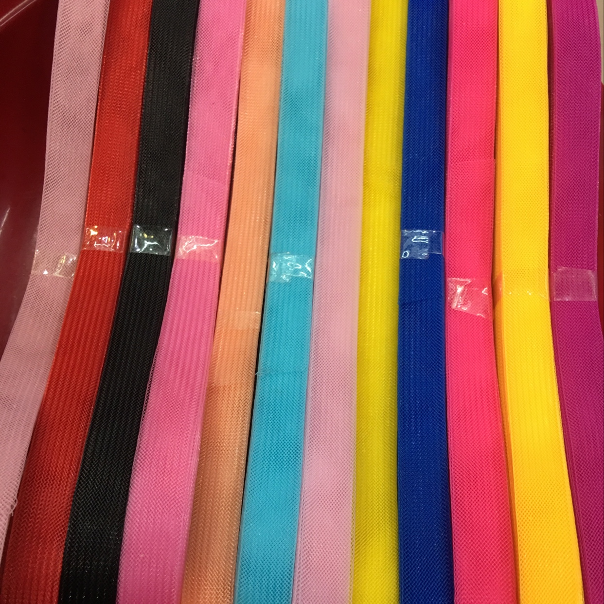 1.5cm light board elastic mesh dress dress skirt village horse hair tail gauze wedding dress