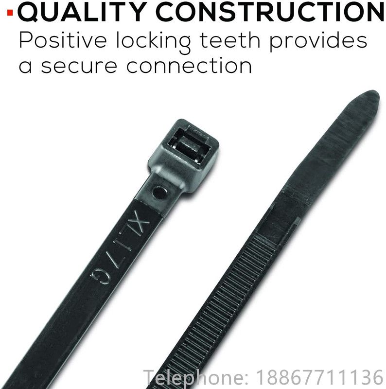Nylon Zipper Cable Tie Tr Industrial Tr15299 Multipurpose Cable Tie (100 Pieces)18 