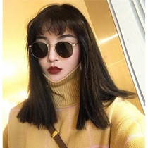 Round metal sunglasses and black sunglasses
