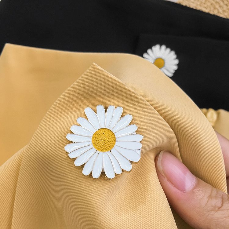 Daisy button high-waisted skirt for women, summer dress, student hip-hugging short skirt Specification image