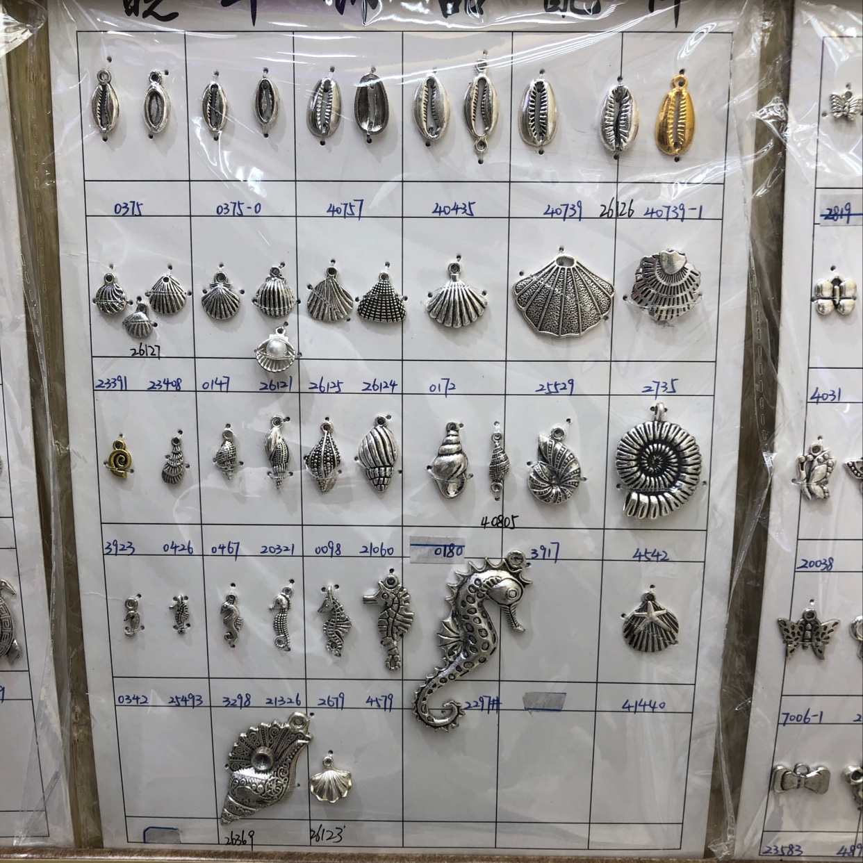 Zinc alloy ocean series pendants as DIY accessories for bracelets and necklaces