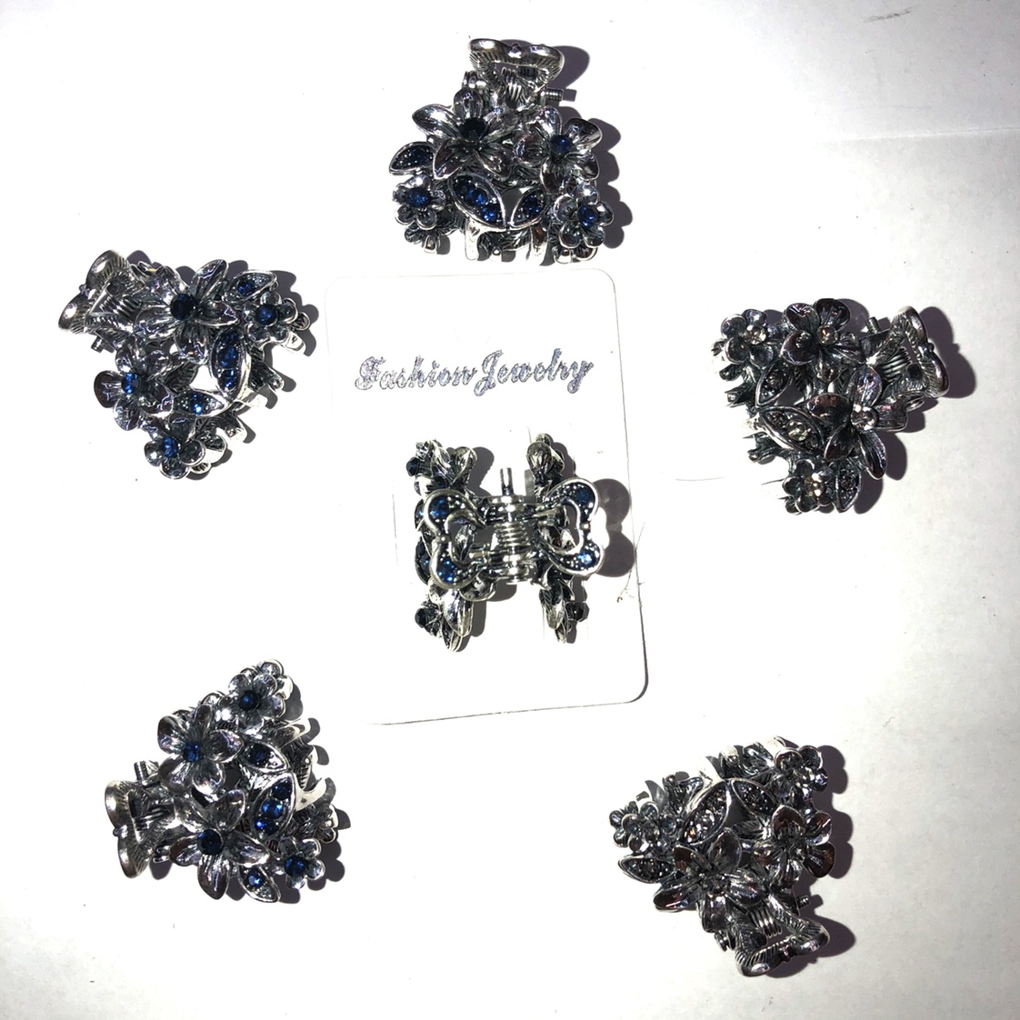 Korean version of small hairpin female grip simple headdress top clip hairpin hairpin alloy drill small grip three flowers thumbnail