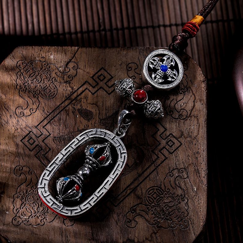 Factory direct sales of ethnic style Tibetan ornaments, Buddhist ritual implements, amulets, waist tags, DIY handcrafted jewelry accessories, cross-border supply