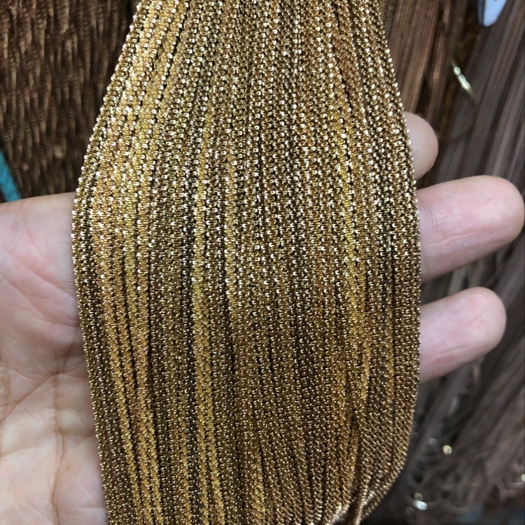235Try 毛毛虫链 满天星链 双水波链 电镀保色 DIY 真金电镀
