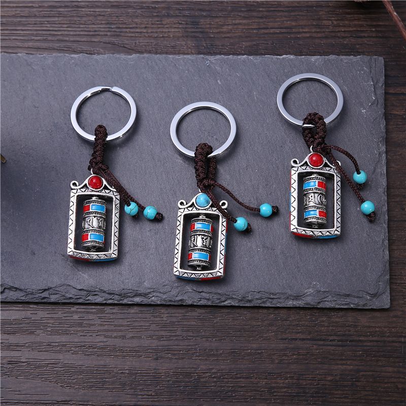 Wholesale of Tibetan ornaments, Nepalese prayer wheel, car decoration pendants, ethnic style religious ritual implements, waist tags and keychains Specification image